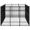 Outdoor Dog Kennel Steel 178.6 ft¬≤