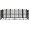 Outdoor Dog Kennel Steel 178.6 ft¬≤