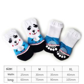 Dog Socks Booties Cat Shoes Anti-scratch (Option: Panda-L)