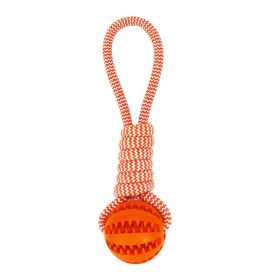 Dog Toys Treat Balls (Color: Orange)