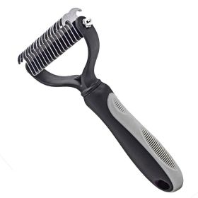 Pet Deshedding Brush Dog Cat Hair Remover Mitt Massage Brush Grooming Brush Comb (Option: Brush)