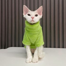 Thick German Mink Velvet Warm Bottoming Comfortable Cat Dog Clothes (Option: Light Green-S Recommended 150 Kg 200 Kg)