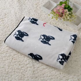 Dog Kennel Coral Fleece Blanket (Option: Jarre Aero Bull Beige-40x 60cm)