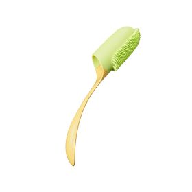 Pet Silicone Tooth Cleaning Care Finger Wrap (Color: Yellow)