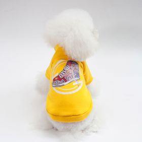 Dog Winter Pet Clothes Brushed Hoody (Option: Shoes Sweater Yellow-XXL)