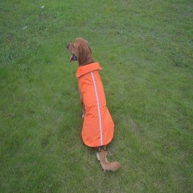 Dog Clothes Outdoor Shell Jacket Waterproof Raincoat (Option: 2XL-Orange)