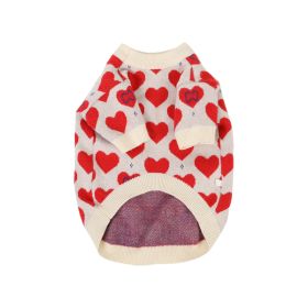 Schnauzer Small Dog Cat Knitted Sweater (Option: Red Heart-XL)