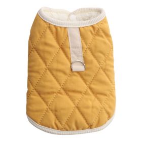 Autumn And Winter Schnauzer Teddy Bichon Vest Small Dog Pet Coat (Option: Yellow-XXL)