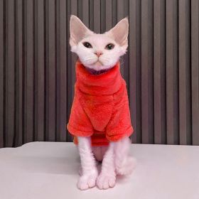 Thick German Mink Velvet Warm Bottoming Comfortable Cat Dog Clothes (Option: Red-XL 450 Kg 550 Kg)